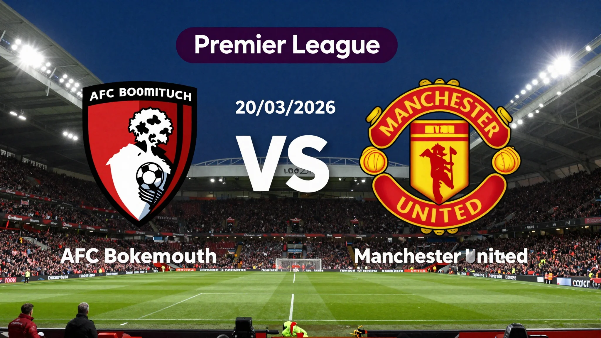 AFC Bournemouth vs Manchester United FC - Premier League - 20 de marzo de 2026