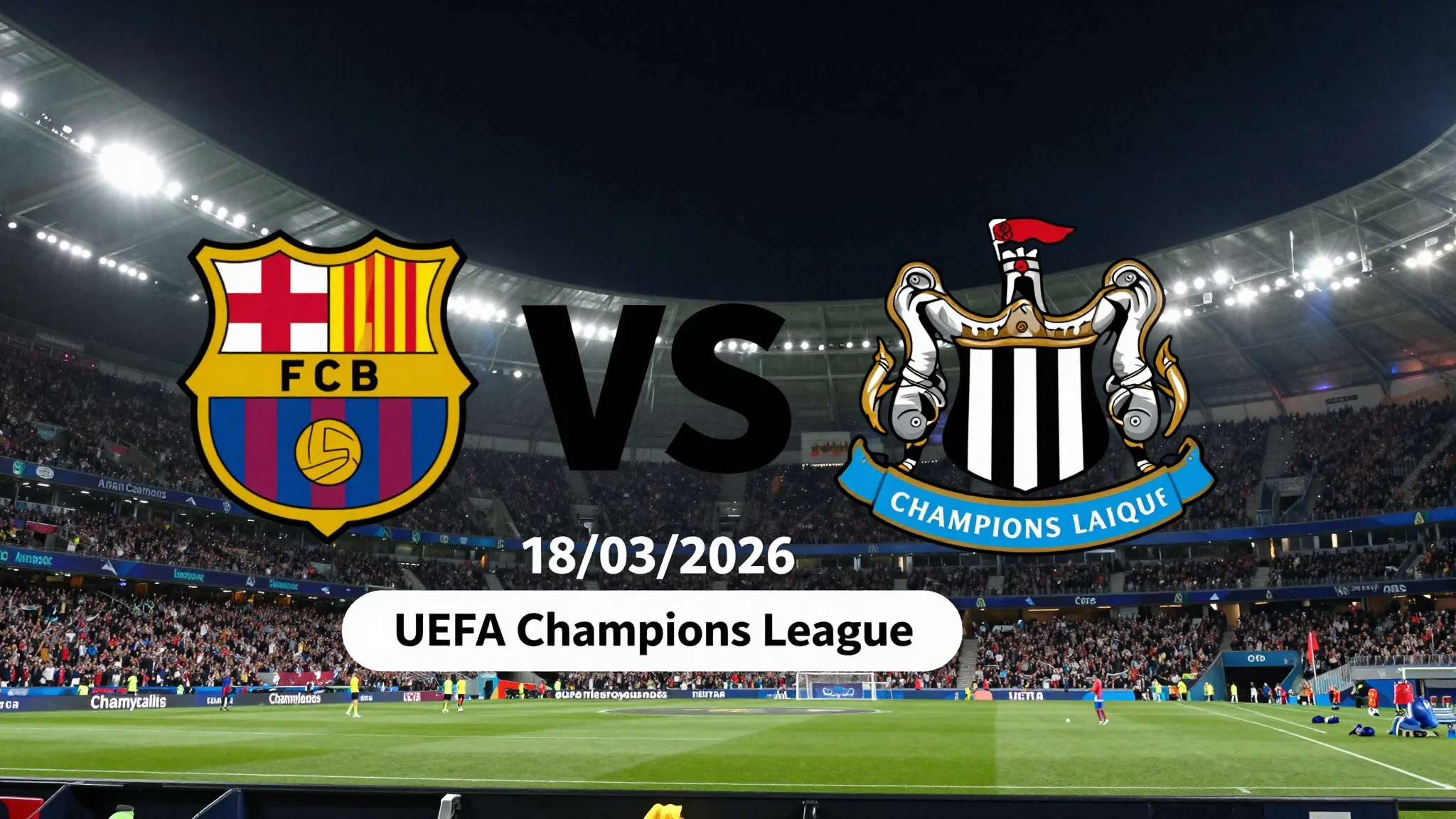 FC Barcelona vs Newcastle United FC - UEFA Champions League - 18 de marzo de 2026